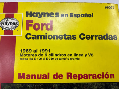 USADO #3 - Manual De Reparacion Para Camionetas Cerradas Ford De 1969-1991