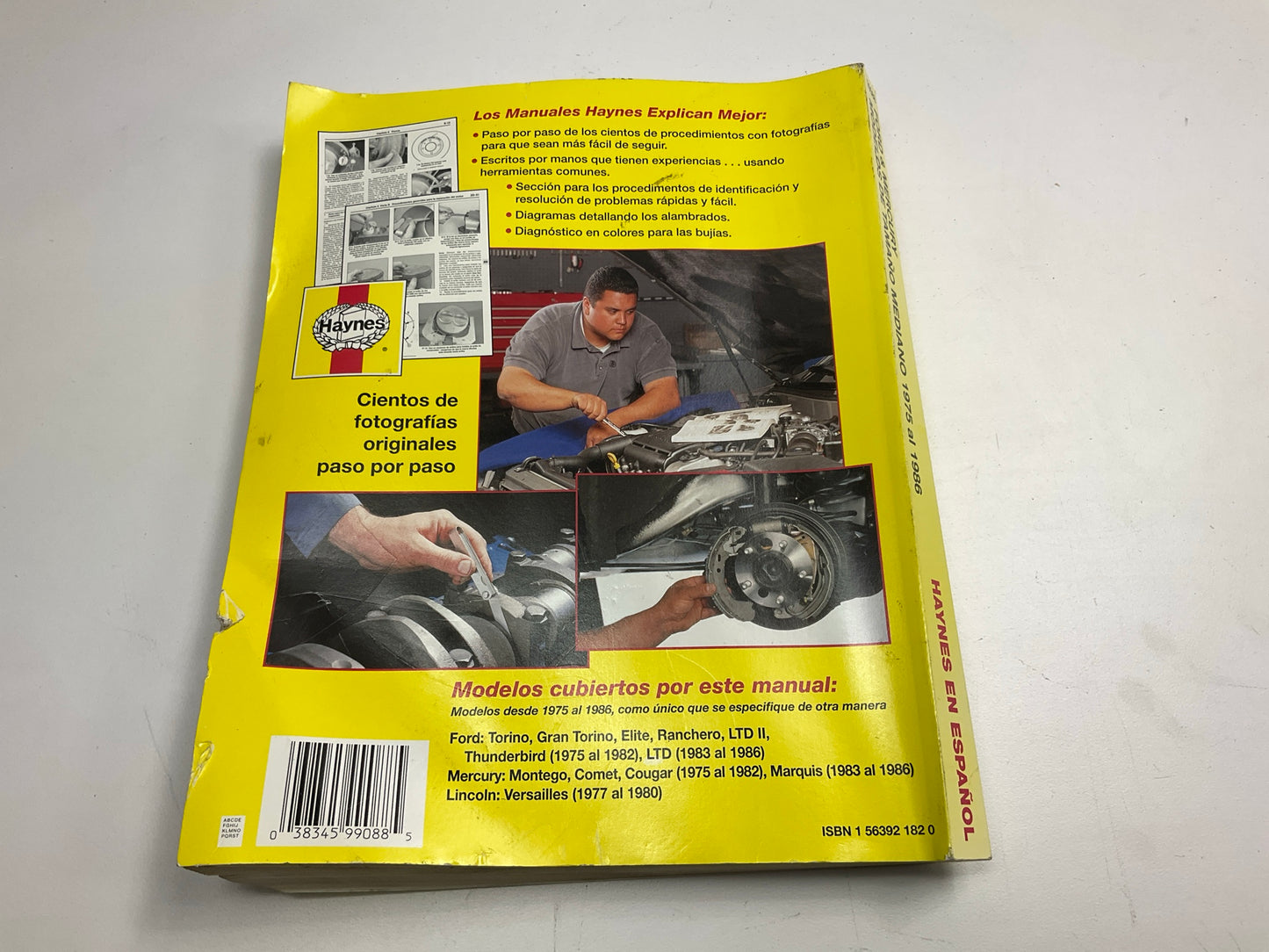 Haynes Manual De Reparacion Para Carros Ford & Mercury V6 V8 De 75-86 - USADO