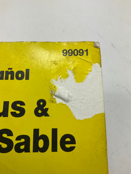 Haynes 99091 Manual De Reparacion Para Carros Taurus & Sable De 86-95 - Dañado