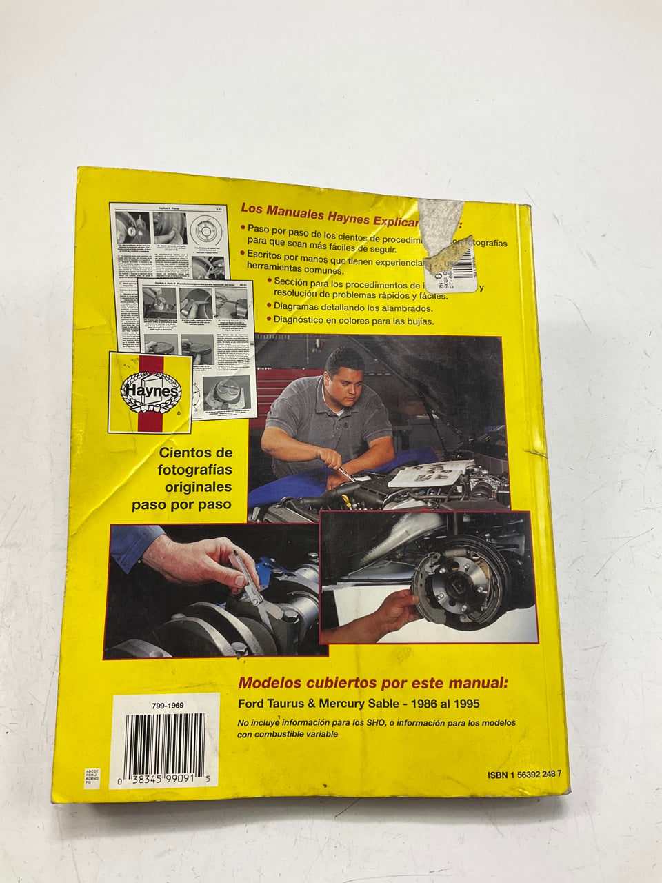 Haynes 99091 Manual De Reparacion Para Carros Taurus & Sable De 86-95 - Dañado