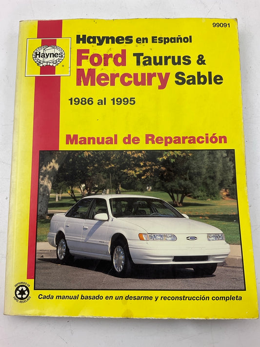 Haynes 99091 Manual De Reparacion Para Ford Taurus & Sable De 1986-1995 ABIERTO