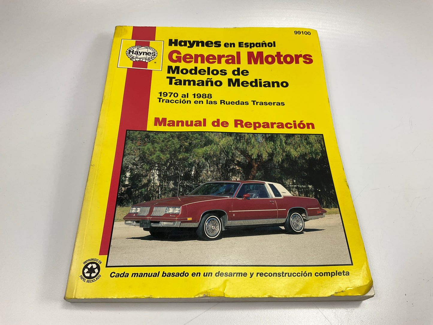 Haynes 99100 Manual De Reparacion 1970-1988 GM Modelos De Tamaño Mediano - USADO