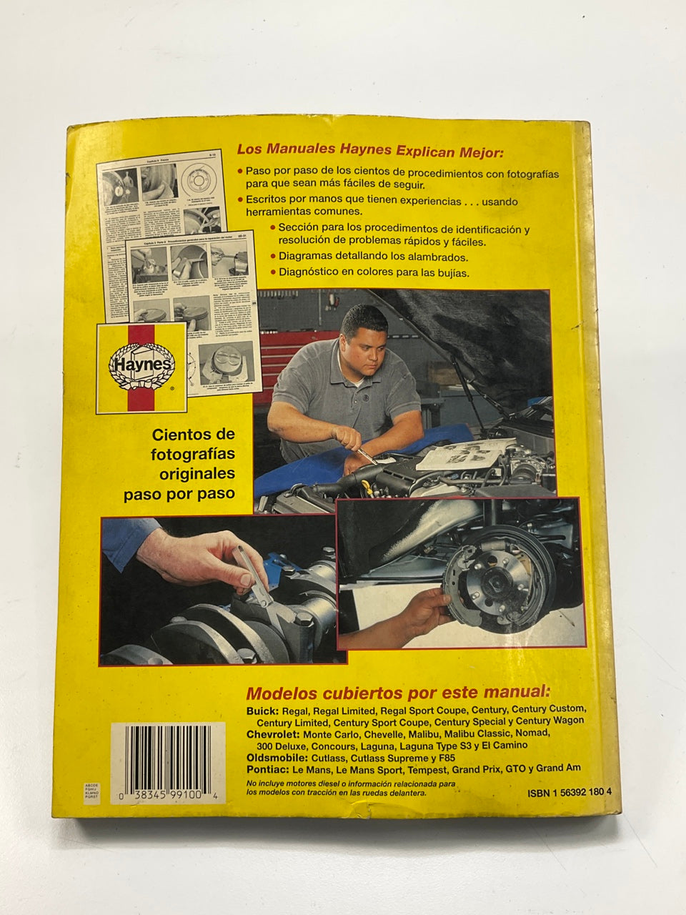USADO - Haynes 99100 Manual De Reparacion 1970-1988 GM Modelos De Tamaño Mediano