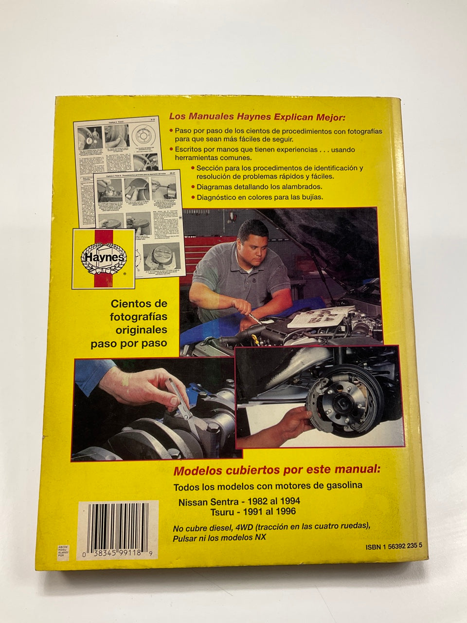 Haynes 99118 Manual De Reparacion Para 82-94 Sentra Incluye Tsuru 91-96 - USADO