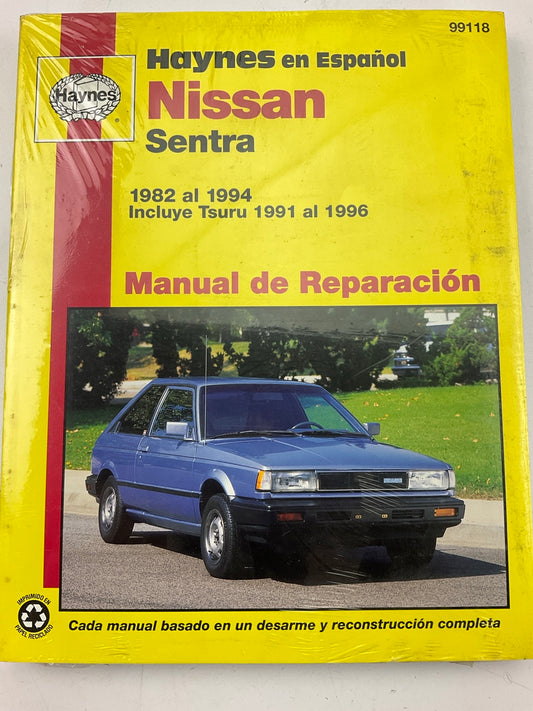 Haynes 99118 Espanol Manual For 82-94 Nissan Sentra  Incluye Tsuru 1991 Al 1996