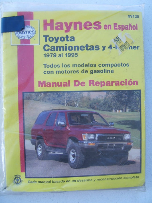 Haynes 99125 ESPANOL Manual 84-95 Toyota Camionetas Y 4-Runner,  SPANISH VERSION