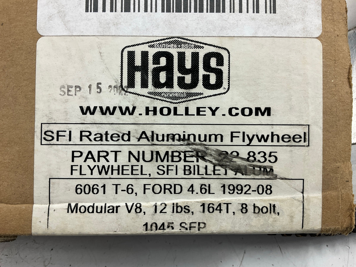Hays SFI Billet Aluminum 164-Tooth 15lb Flywheel Ford Modular V8, 8-Bolt Crank