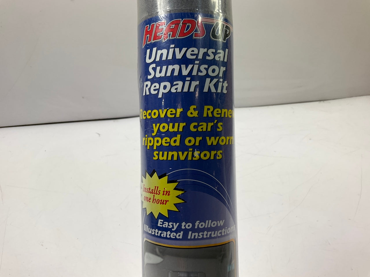 Heads Up HU-705 Universal DARK GRAY Sun Visor Re-cover Repair Upholstery Kit