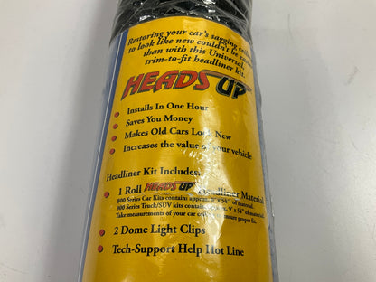 Heads Up HU-901 Black Standard Headliner Head Liner Replacement Kit