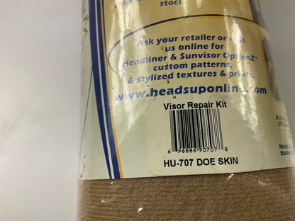 Heads Up HU707 Tan (Doe Skin) SunVisor Sun Visor Re-cover Repair Kit 18''x54''