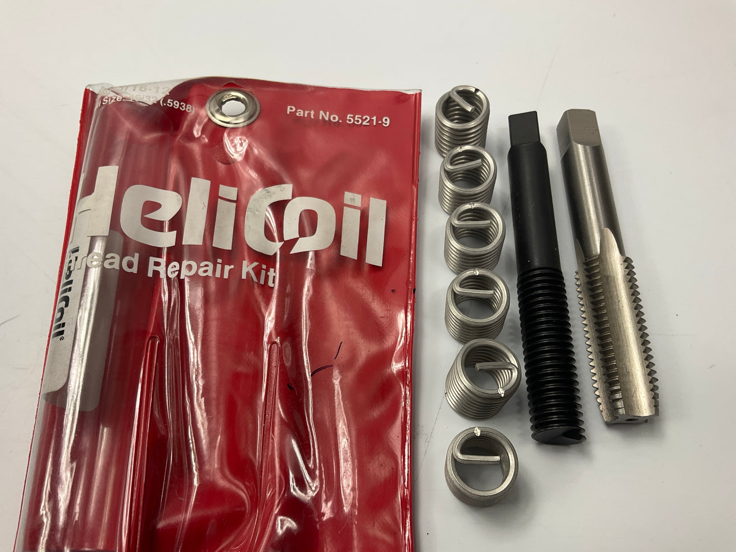 Helicoil 5521-9 Coarse Thread Repair Kit, 9/16''-12 X 0.844''