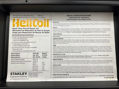 Helicoil 5523-14 M14 Spark Plug Thread Hole Repair Kit - 14-1.25mm