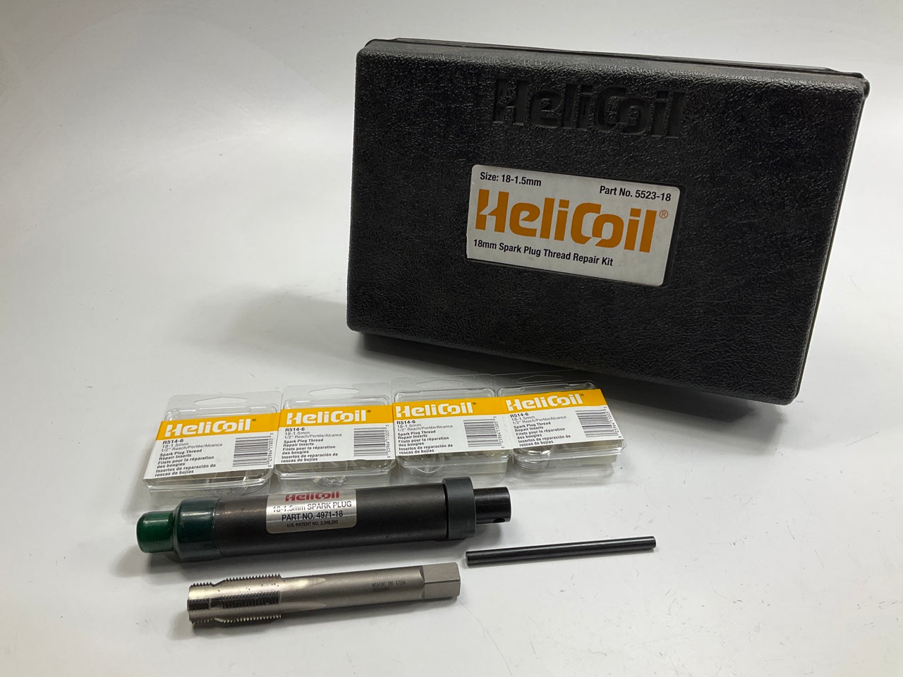 HeliCoil Tools 5523-18 18-1.5mm Spark Plug Thread Repair Kit
