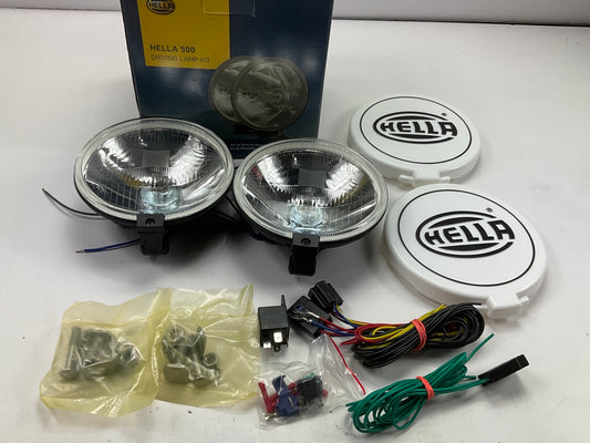 HELLA 005750952 500 Series 6'' Driving Lamp Driving Lights Kit, Clear