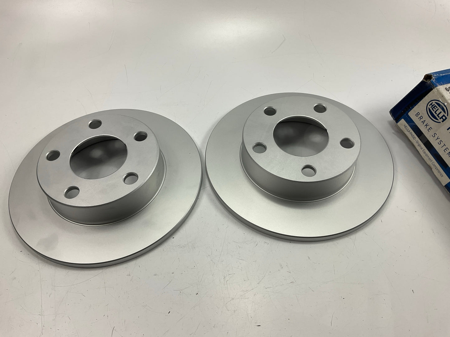 (2) Hella 355105-682 Rear Disc Brake Rotors