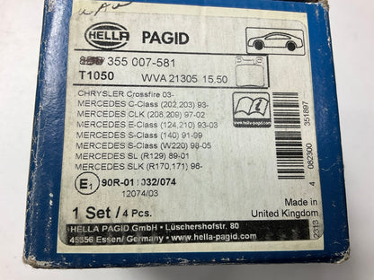 HELLA PAGID 8DB355007-581 Rear Brake Pads T1050