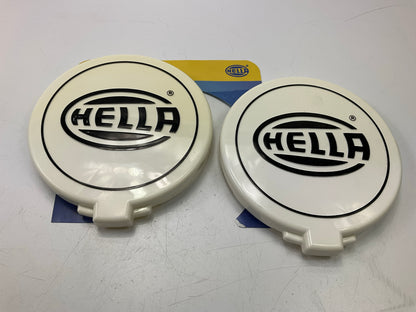 (2) Hella AFBS302-A010 White Front Spotlight Headlight Driving Light Cap Cover