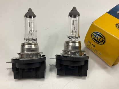 (2) Hella H11B H11 Light Bulbs PGJY19, 12V, 55 Watts