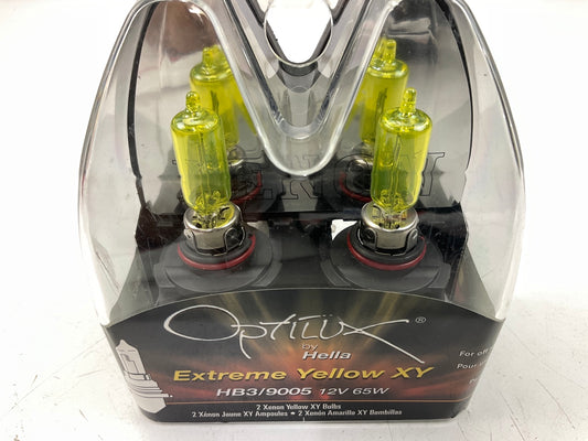 Hella H71070582 Optilux Extreme YELLOW Light Bulbs HB3 / 9005 12V 65W Pack Of 2
