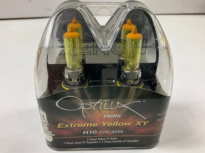 Hella H71071112 Fog Light Bulbs, Pair, Optilux Extreme Yellow XY H10 42 Watts