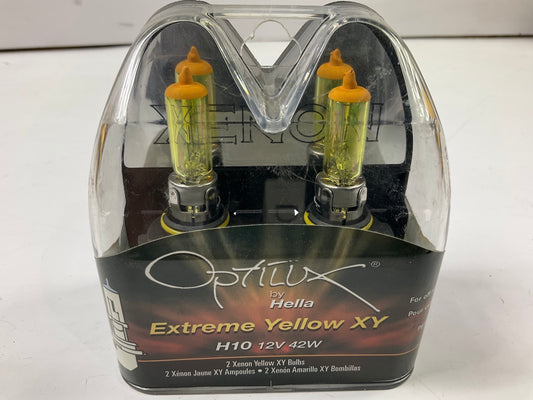 Hella H71071112 Fog Light Bulbs, Pair, Optilux Extreme Yellow XY H10 42 Watts