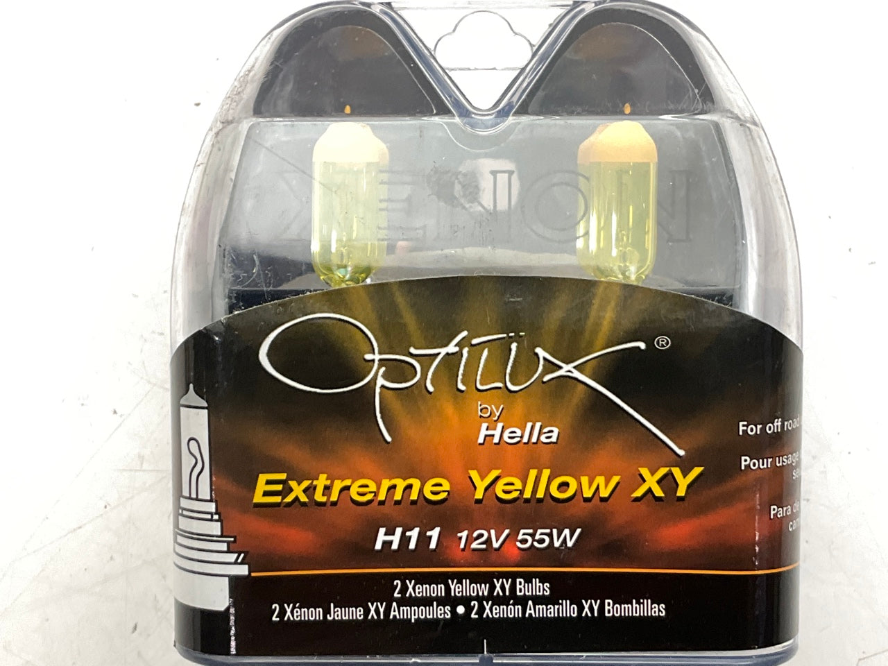 Hella H71071132 Optilux XY Series H11 Xenon Halogen Bulb 12V 55W, Pair