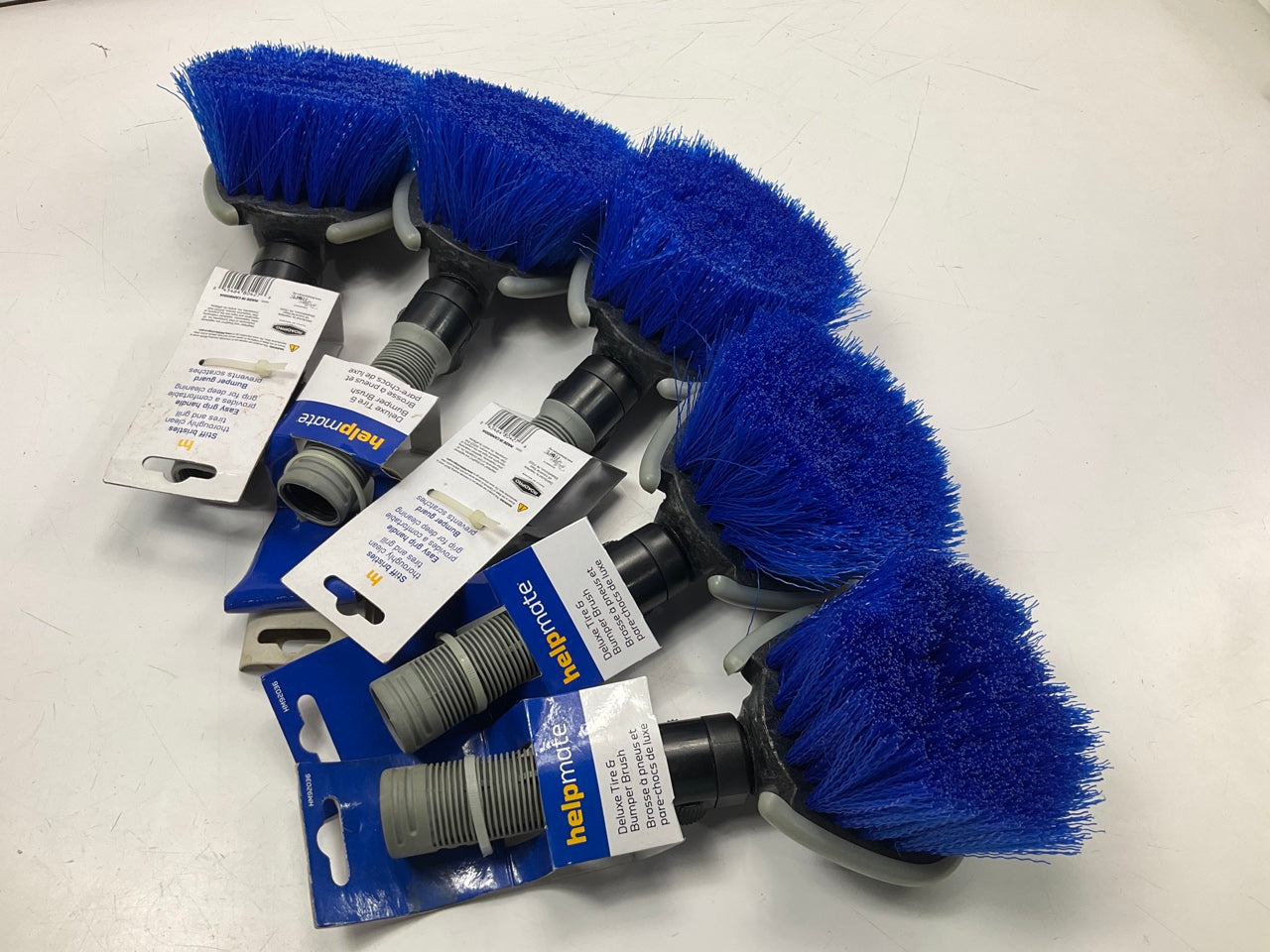 5 PACK - HelpMate HM92036-5 Tire & Bumper Cleaning Brush, Stiff Bristles