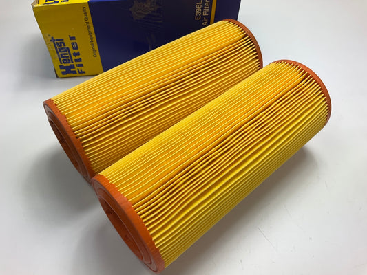 (2) Hengst E396L Air Filter For 1987-1998 Saab 9000 AR366 9174 LX801 CA6393