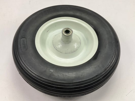 Hi-Run CT1001 Wheelbarrow Wheel Barrow Wheel & Tire, 4.80/4.00-8, 2-Ply With Rim