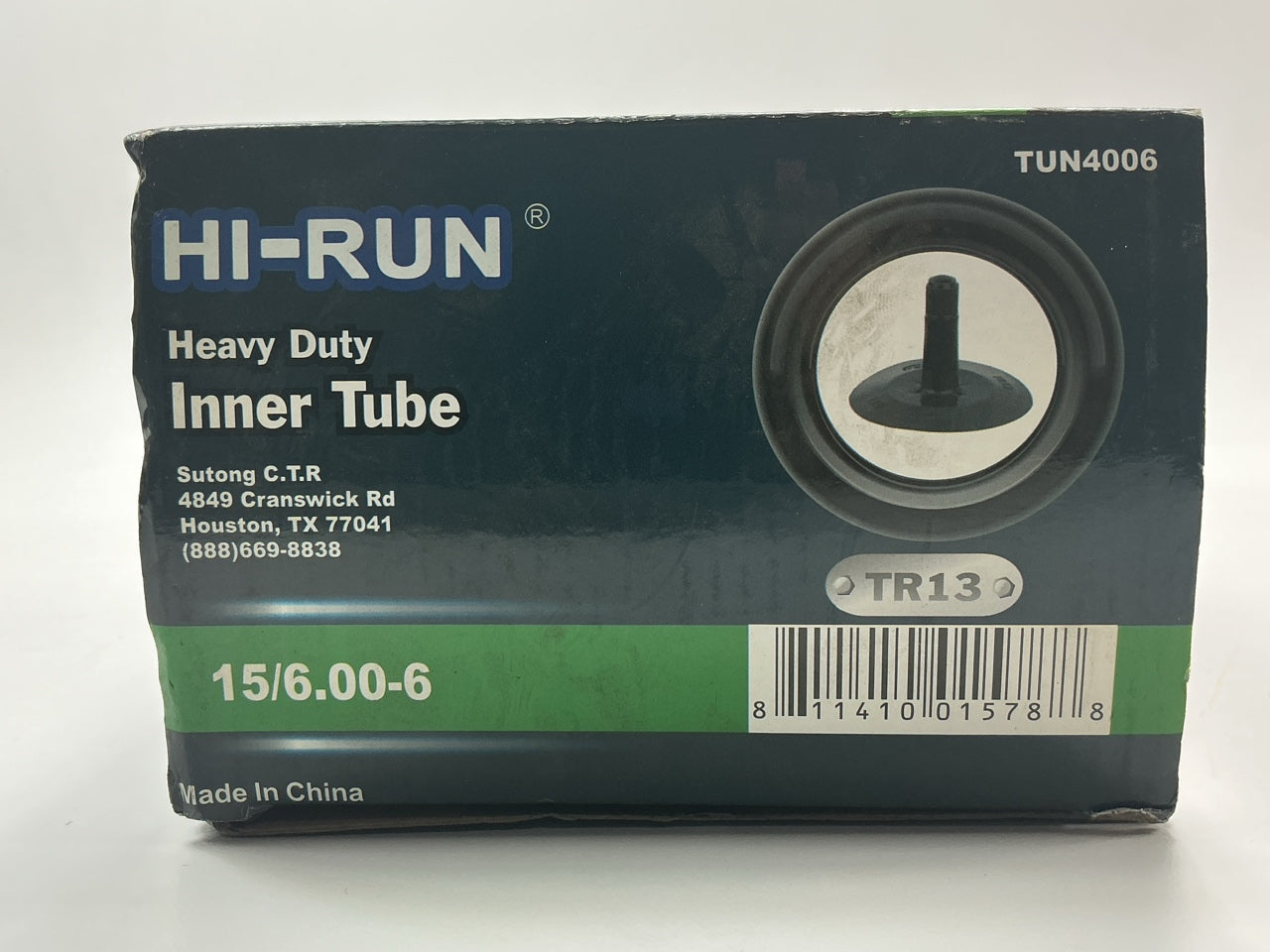 Hi-Run TUN4006 15/6.00-6 15/600-6 TR13 Large Lawn & Garden Heavy Duty Inner Tube