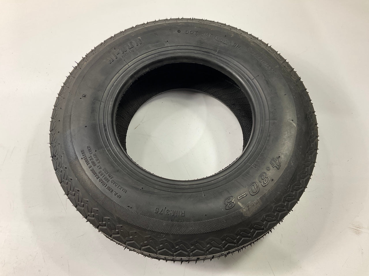 (2) Hi-Run WD1065 4-Ply Bias Trailer Tires, 4.80-8, Load Range B 4PR