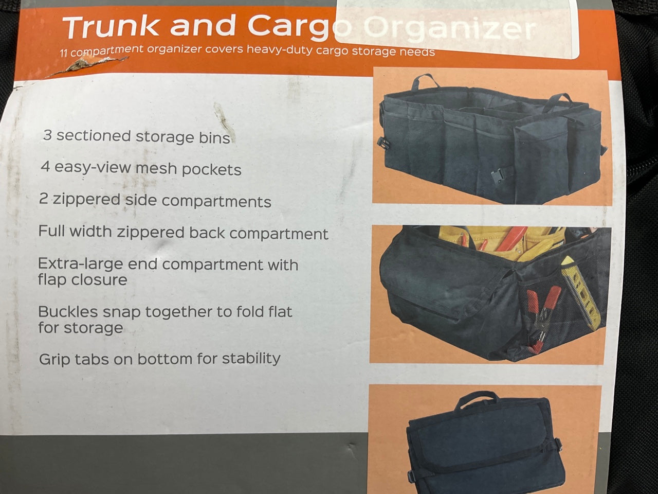 X-LARGE Car Trunk Organizer SUV Trunk Collapsible Cargo Storage Fold Box