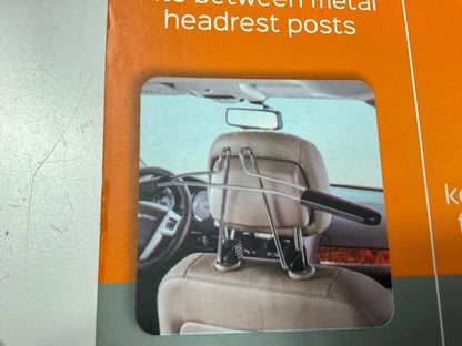 High Road HR-5516-01-SLV Car Coat Clothes Hanger - Goes Between Headrest Posts
