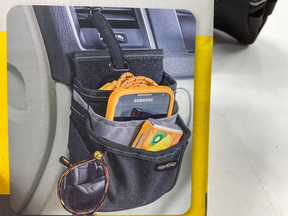 High Road HR5555BLK Air Vent Cell Phone Pocket Holder Hanging Dash Car Organizer