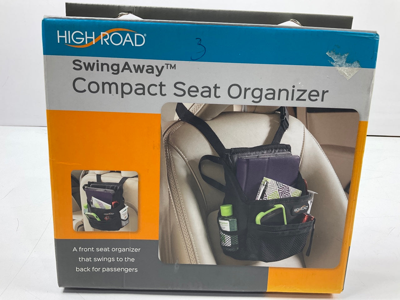 High Road HR-DO-C Mini Swing-Away Front Seat Car Organizer With 7 Pockets