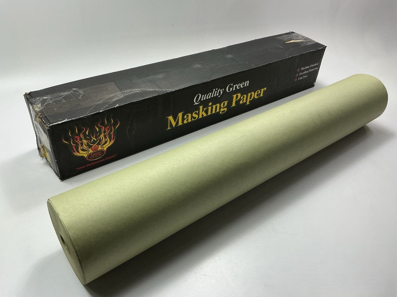 High Teck MP160G-36 Green Masking Paper, 36 In W X 600 Ft L, 35 Lbs Basis