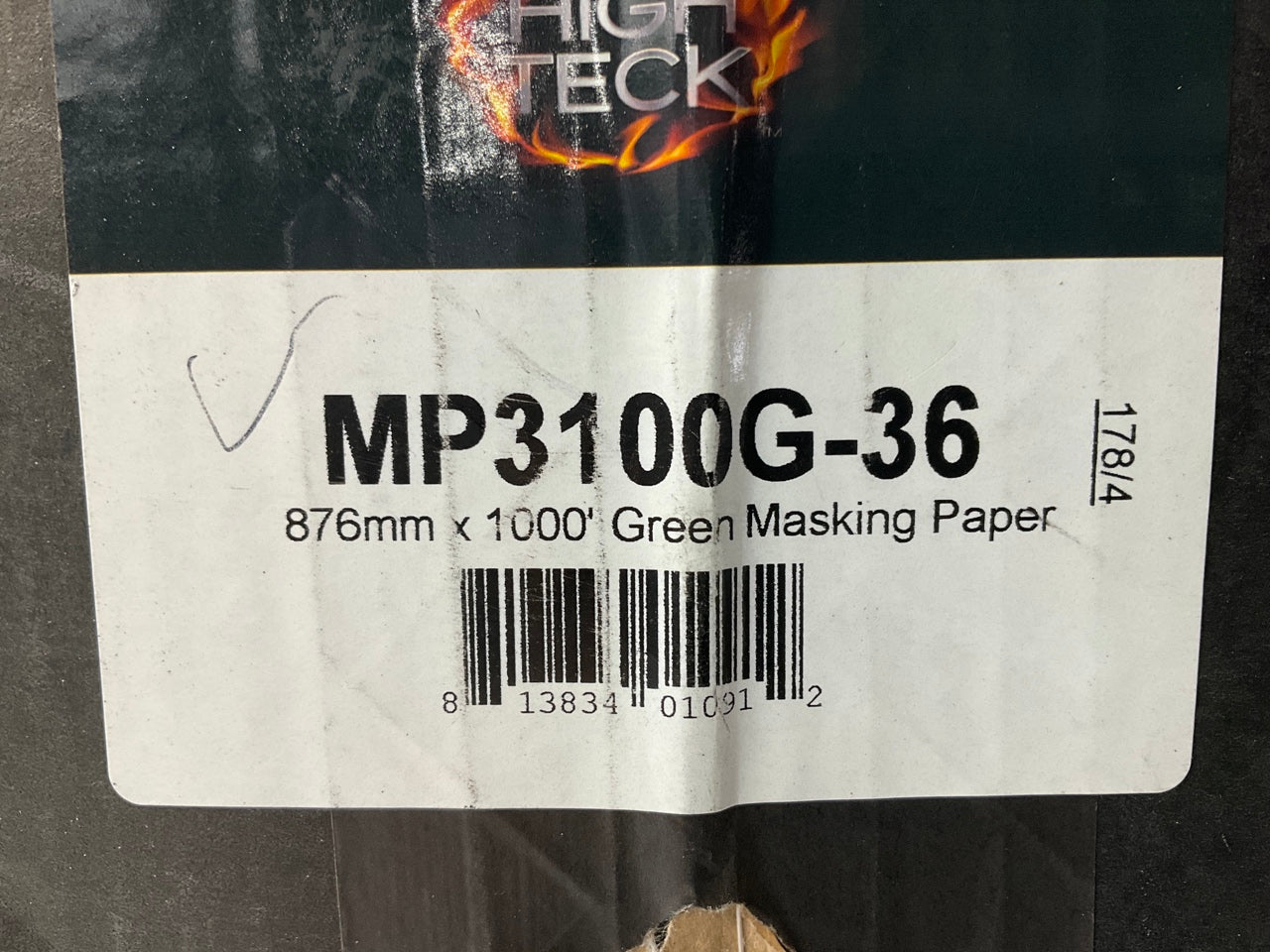 High Teck MP3100G-36 Green Masking Paper, 36 In W X 1000 Ft Long Roll