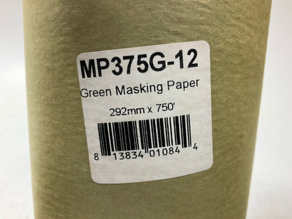 (3) High Teck MP375G-12  12'' X 750' Green Masking Paper Rolls, 30 Lb Paper