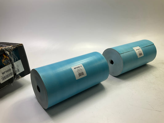 (2) High Teck MP500B-12 True Blue Polycoated Masking Paper, 12 In W X 700 Ft L