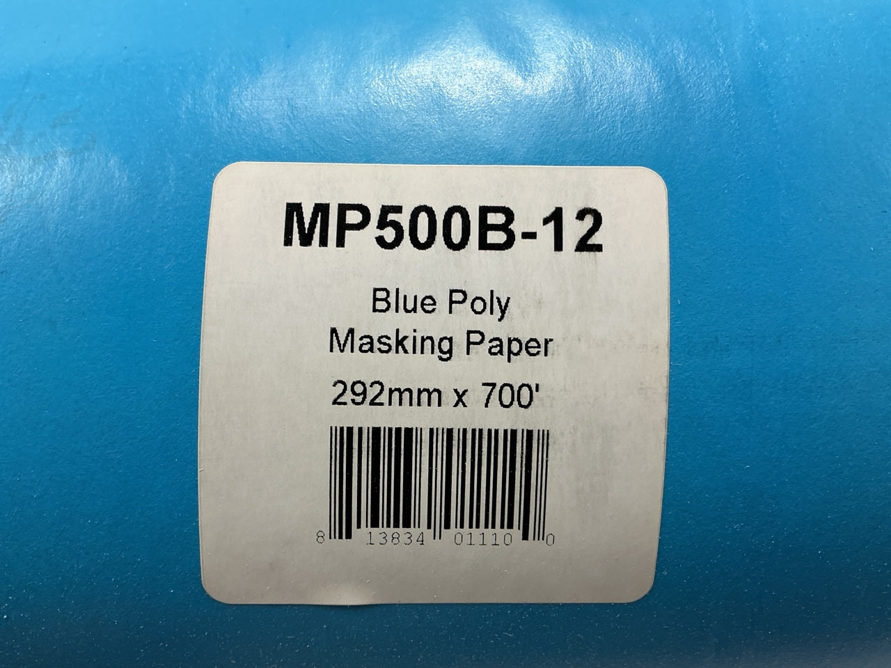 High Teck MP500B-12 True Blue Polycoated Masking Paper, 12 In W X 700 Ft L
