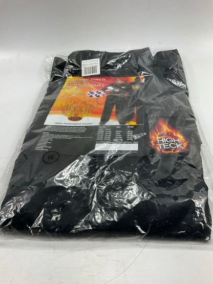 High Teck PS105B Premium Spray Paint Suit, Medium, Black, 2-Way Zipper