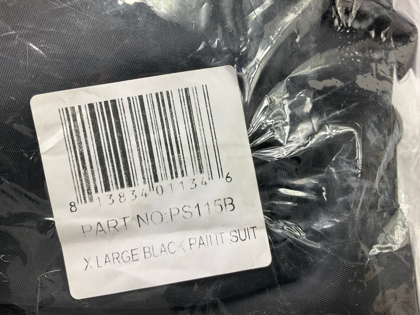 High Teck PS115B XL Premium Spray Paint Suit, X-Large, Black, 2-Way Zipper