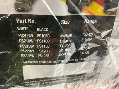 High Teck PS220W Premium Paint Suit, 2X-Large, White, 2-Way Zipper