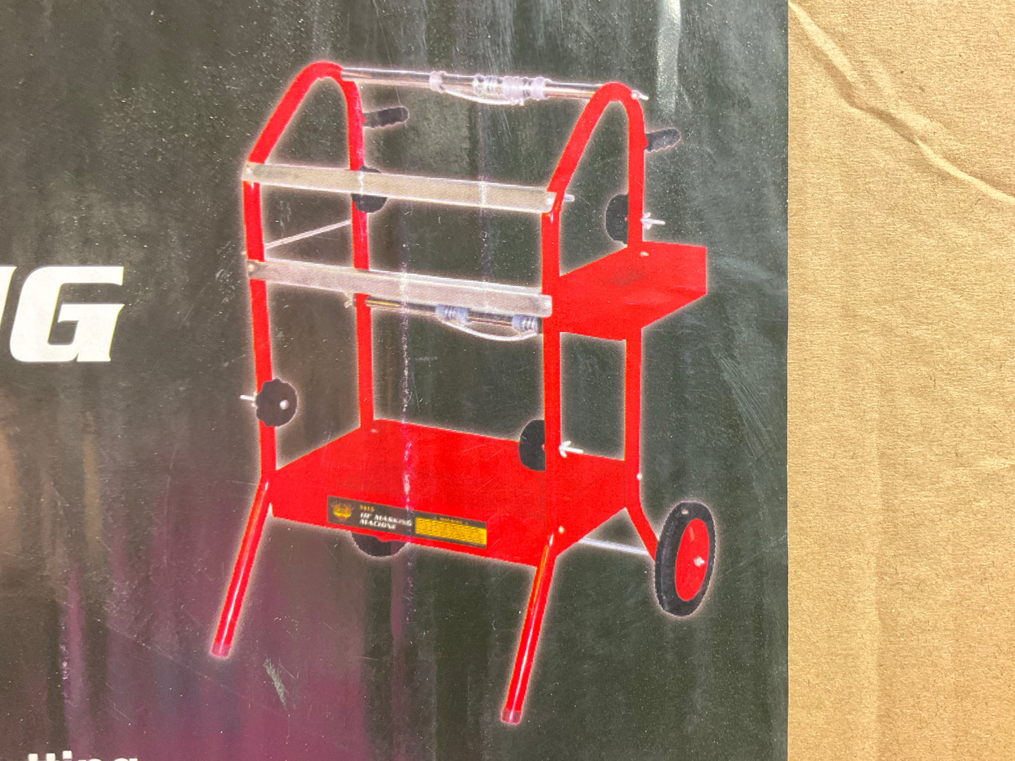 High Teck T415 Masking Machine Masking Paper Dispenser Cart, For 18'' Paper