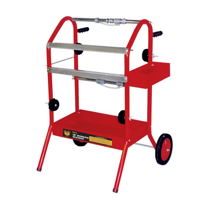 High Teck T415 Masking Machine Masking Paper Dispenser Cart, For 18'' Paper