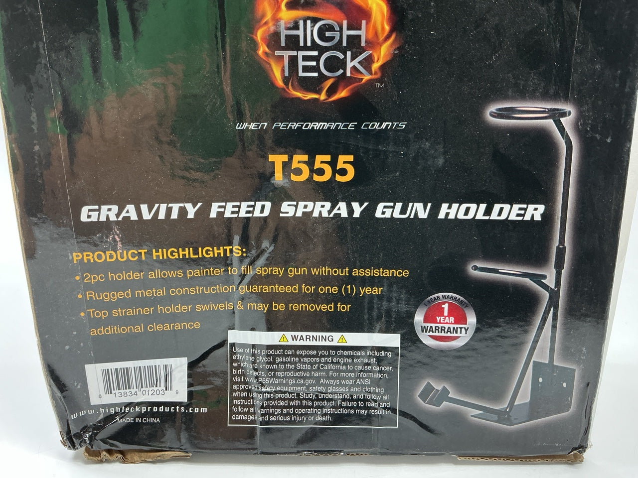 High Teck T555 2 Piece Gravity Feed Spray Gun Holder