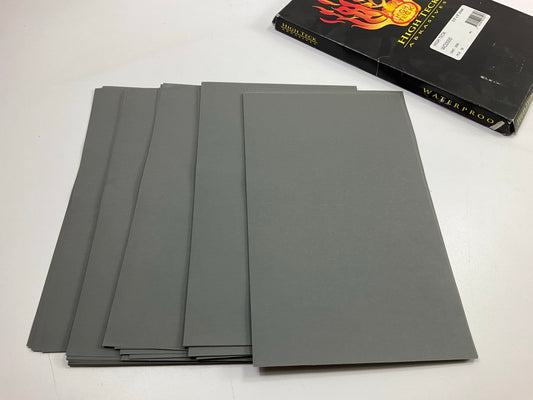 High Teck WD2000 5.5'' X 9'' Waterproof Sandpaper Sheets 2000 Grit, Pack Of (50)