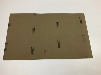High Teck WD2000 5.5'' X 9'' Waterproof Sandpaper Sheets 2000 Grit, Pack Of (50)