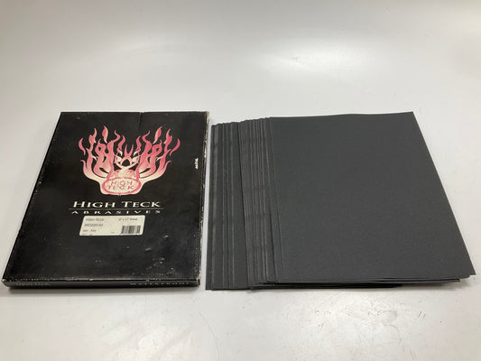 High Teck WD220 Premium Waterproof Sandpaper Sheets, 9''x11'', 220 Grit, 50 Sheets