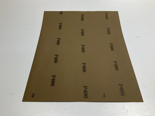 High Teck WD400 9'' X 11'' Waterproof Sandpaper Sheets, 400 (P400) Grit, 50 Sheets